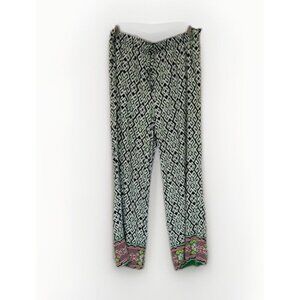 Crown & Ivy Womens Pants 1X Multicolor Wide Leg Flowy Beach Loungewear Vacation‎